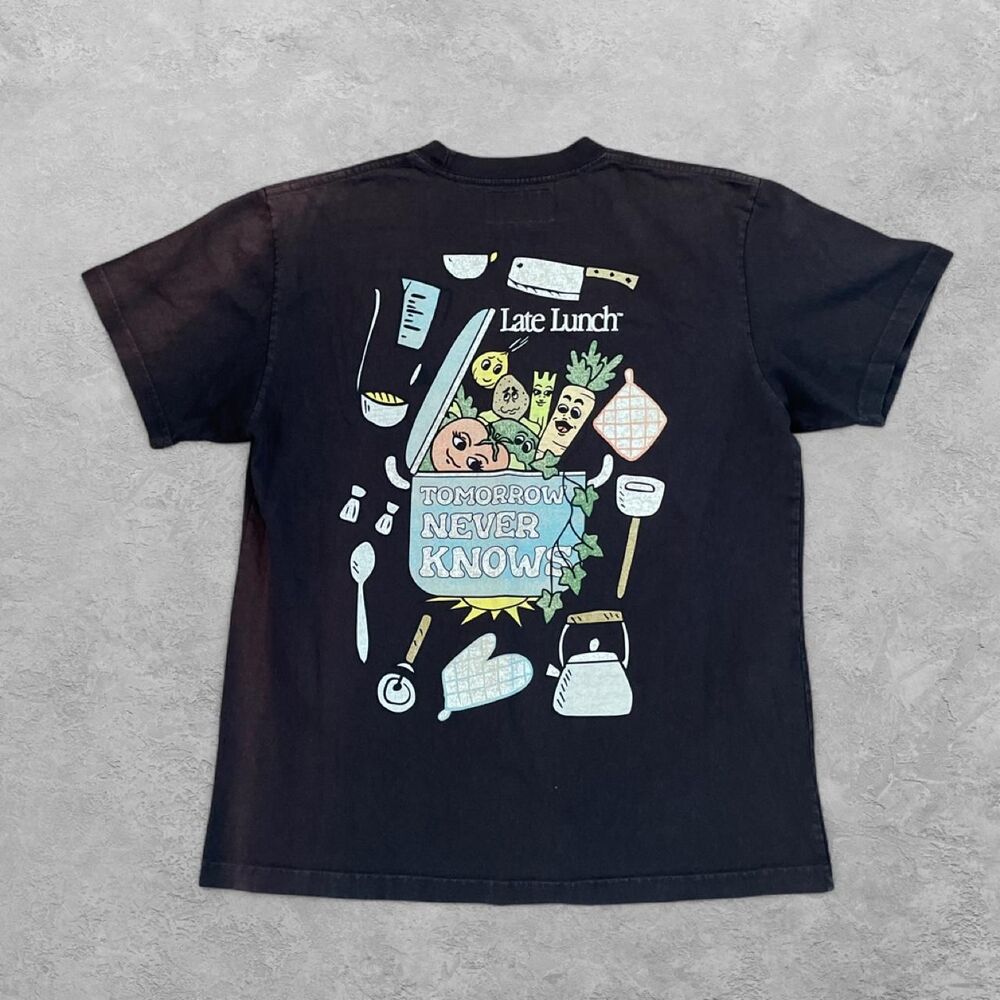 Late Lunch Graphic Tee Together We Grow Black L Streetwear Skater